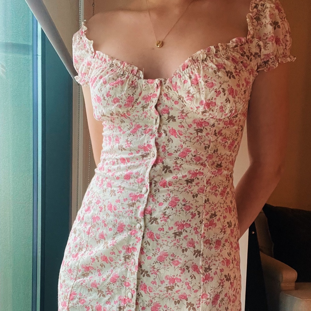 Cottage Core Spring Mini Dress